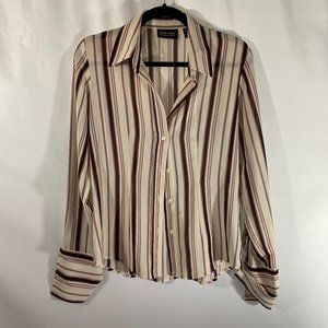 New York & Company Women's Striped Blouse